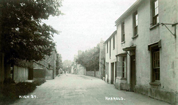 Greystone House and High Street about 1920